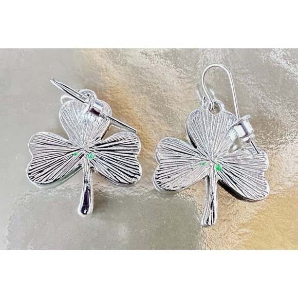 Shamrock Earrings Dangle Hooks St Patrick's Day Party Parade Irish Festi… - Picture 8 of 8